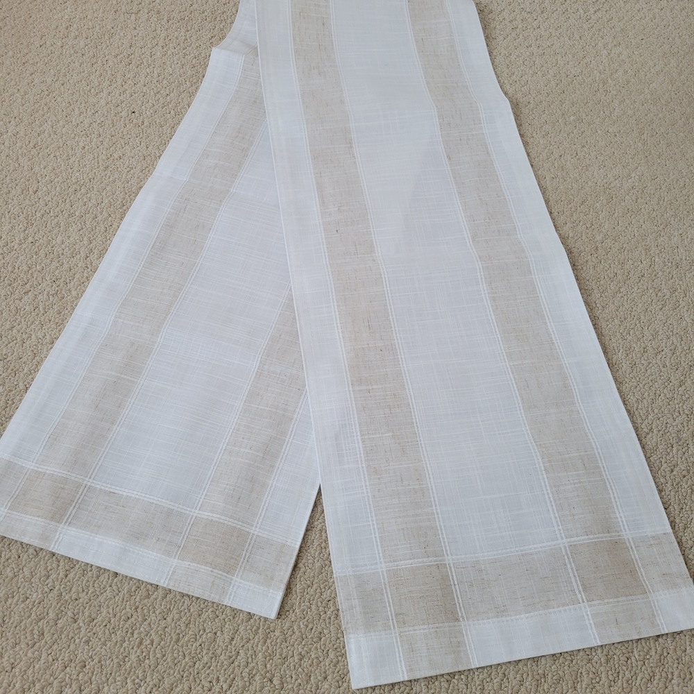 Modern Farmhouse Linen-Blend Table Runner